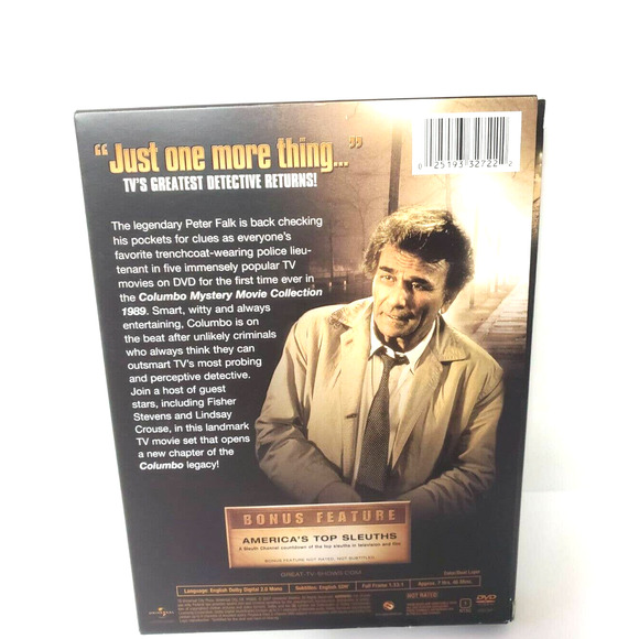 Columbo: Mystery Movie Collection 1989 (DVD, 2007, 3-Disc Set, Universal Classic - Picture 2 of 7